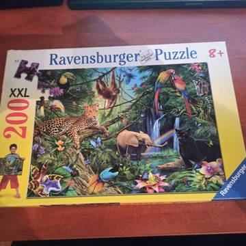 Puzzle Ravensburger 200 el. jeden puzzel sklejony.