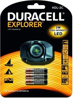 Lampka czołowa LED DURACELL EXPLORER HDL-2C