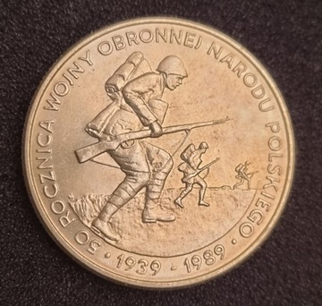 500 zł 1989 r , 50 Rocznica Wojny Obronnej