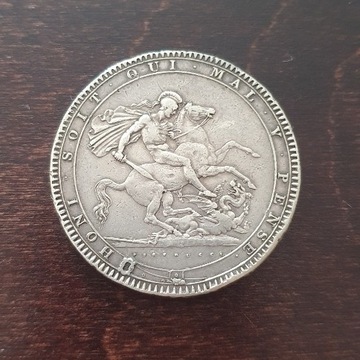 Korona , 1 crown 1819 lX. srebro wielka brytania