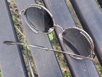 Spektakularne okrągłe  okulary J5GFQ  Jimmy Choo!