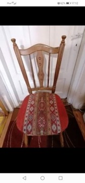 Krzesła 2 sztuki, wysokie oparcie 