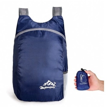 Ultralekki plecak 20L składany - Ciemnoniebieski