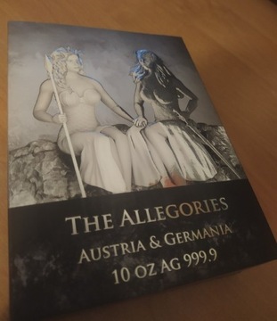 10 uncji Srebra Allegories Austria & Germania 2021