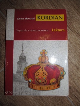 Książka "Kordian" Juliusz Słowacki z opracowaniem