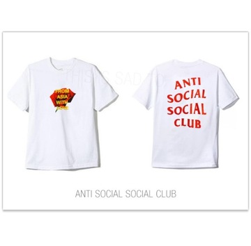 Biały tshirt Anti Social Social Club roz.L