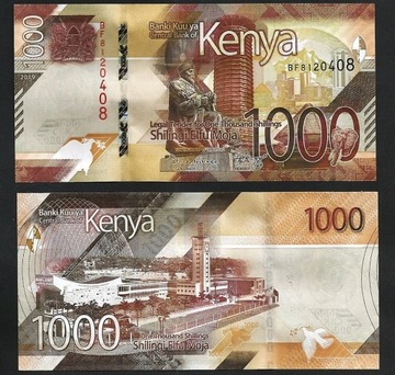 Kenya 1000 Shillings 2019, UNC, P-56