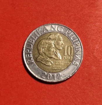 Moneta 10 peso 2012, Filipiny