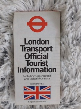 London Transport mapa plan miasta 1979