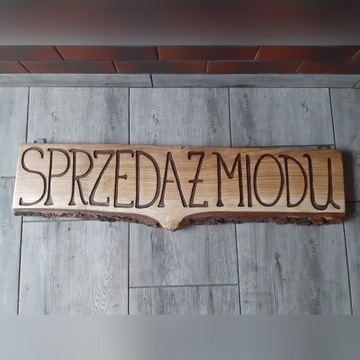 Szyld / tablica adresowa drewniana