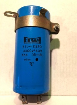 3300uF 63V 61/L KEPD Kondensator elektrolit. ELWA 