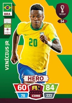 Panini World Cup Qatar 2022 Hero Vinicius jr 54