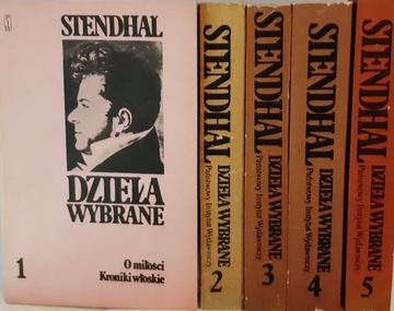  Dzieła Wybrane Tom 1-5. Komplet. Stendhal