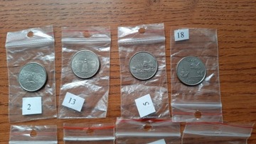 USA 25 centów monety w stanie obiegowym