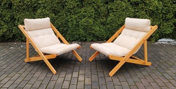 Para foteli ogrodowych Kon Tiki , Ikea lata 80.