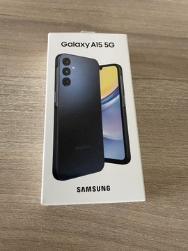 Samsung A15 5G 4/128GB Czarny Nowy Gwarancja 24 mc