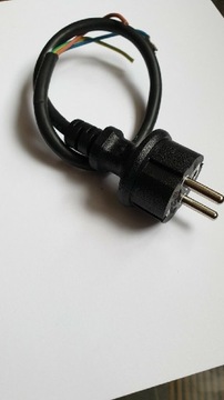 Przewód kabel z wtyczką gumowy zasilania 