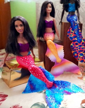 Syrenka siostra Ariel  Barbie OOAK 