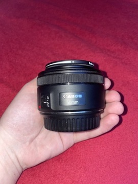 Obiektyw Canon EF LENS 50mm 1.8 STM +filtr polaryz