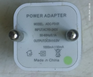 -Power Adaptor USB Model: ADC-P3-01-IPHONE=NOWY!!