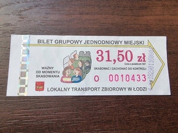 bilet Łódź MPK  