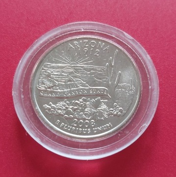 Moneta 1/4 dolara USA - 2003. Arizona 1912.