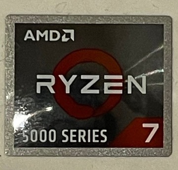 Naklejka AMD Ryzen 7 generacja 5