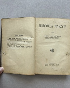 J. Brzeziński - Hodowla warzyw., r. 1910