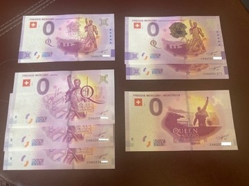 Słynny komplet banknotów 0 euro Freddie Mercury 