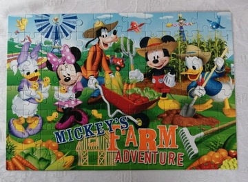 Puzzle Myszka Miki farma CLEMENTONI 104 el.  6+ 