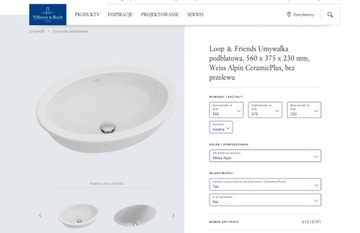 Umywalka podblatowa Villeroy&Boch