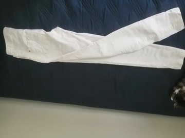 Spodnie rurki białe H&M 34
