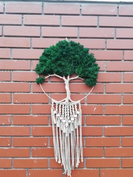 Makrama drzewo handmade sznurek naturalna prezent 