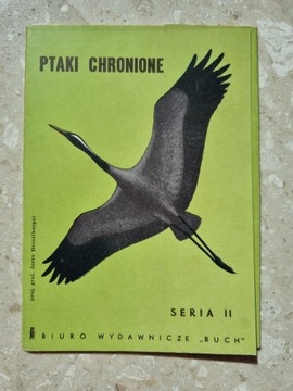 "PTAKI CHRONIONE.SERIA II" - 9 poczt. w obwol.1964