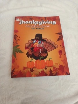 Thanksgiving Coloring Book for adults kolorowanka 