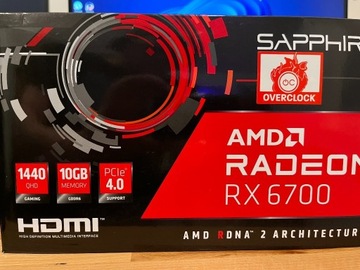 AMD Sapphire Radeon RX 6700 GAMING OC 10GB GDDR6