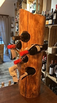 Unikatowy stojak na wino - 5 butelek