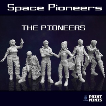 Space Pioneer Team - 6x - Print Minis