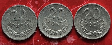 20 Groszy 1972 -1975 Aluminium 