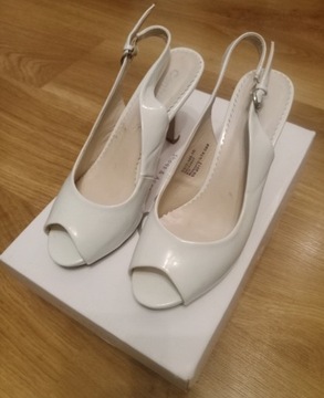 Buty damskie białe rozmiar 36 ślub komunia