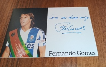 Fernando Gomes, autograf, uczestnik MŚ