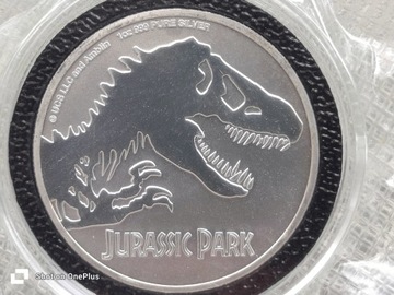 Moneta srebrna Jurassic Park 2020 Niue 2$ 1 oz