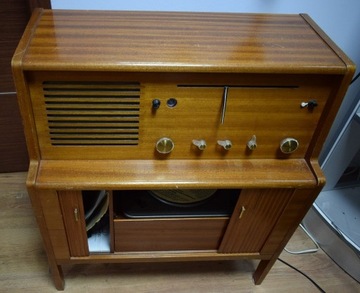 UNIKAT Radiogramofon, antyk Garard RC-75