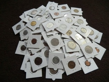 107 sztuk monety w tym SREBRNE po kolekcjonerze