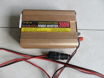 Przetwornica napięcia inverter 12V / 230V, 350 W.