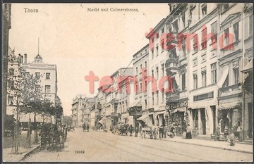 TORUŃ Thorn  Culmerstrasse dorożki 1906