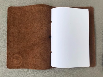 Skórzany notatnik /dziennik A6 /Handmade