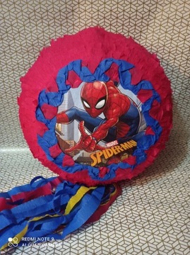 Piniata urodzinowa Spider-Man +  kij 