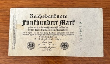 Reischbanknote Niemcy 200 Marek 1922 rok