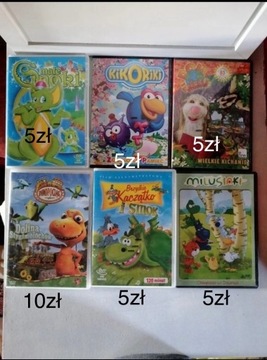 Dinopociąg, kikorki, małe smoki auta DVD